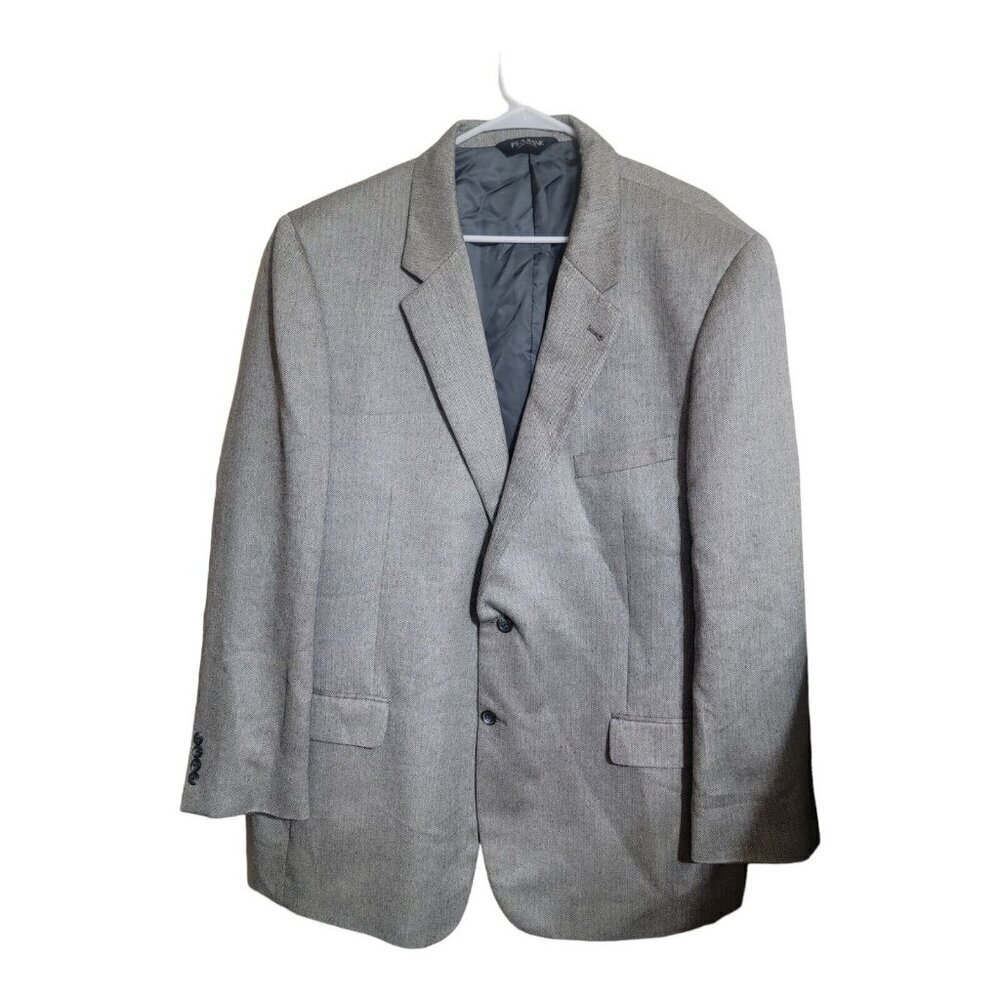 Jos A Bank Jacket Mens 50 L Signature Collection Gray Silk Camelhair Blazer